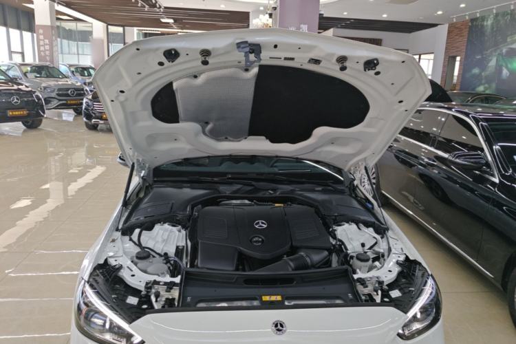 Used Mercedes-Benz C-Class 2024 Second Facelift C 260 L 4MATIC Sport Edition Engine Bay