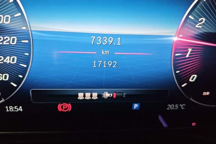 Used Mercedes-Benz C-Class 2024 C 260 L Sport Edition Odometer Close Up