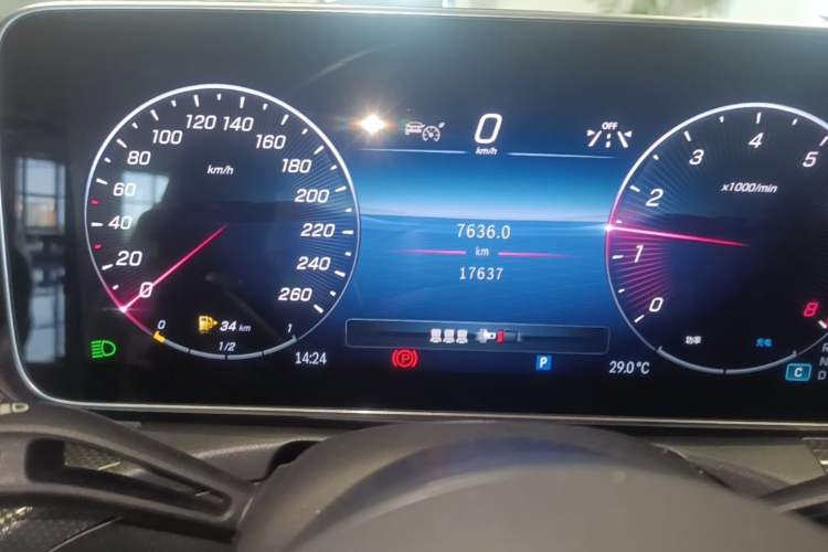Used Mercedes-Benz C-Class 2024 Restyled C-Class 260 L Sport Edition Odometer Close Up