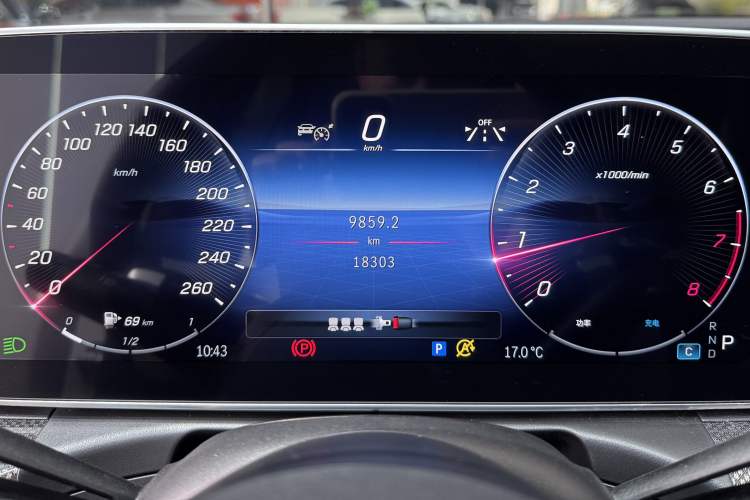 Used Mercedes-Benz C-Class 2024 C 260 L Brilliant Night Sports Edition Odometer Close Up