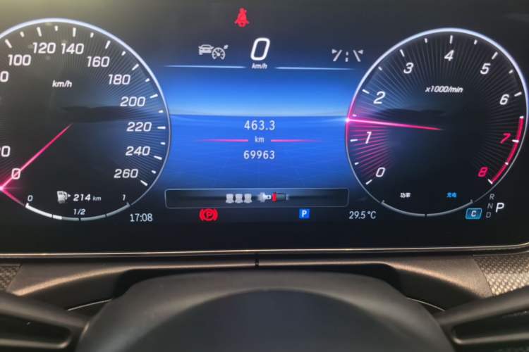 Used Mercedes-Benz C-Class 2024 C 260 L Brilliant Night Sports Edition Odometer Close Up