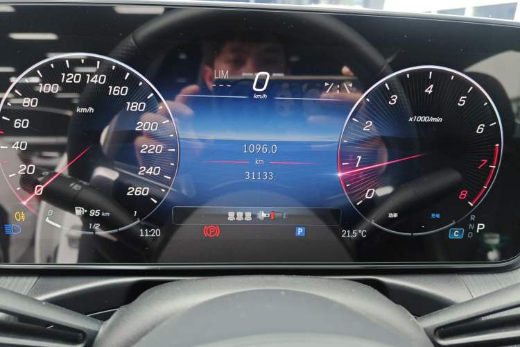 Used Mercedes-Benz C-Class 2024 C 260 L Sport Edition Odometer Close Up