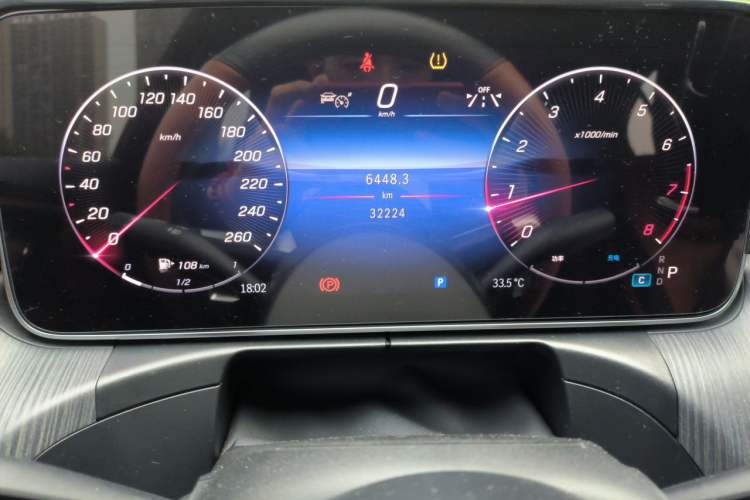 Used Mercedes-Benz C-Class 2024 C 260 L Sport Edition Odometer Close Up