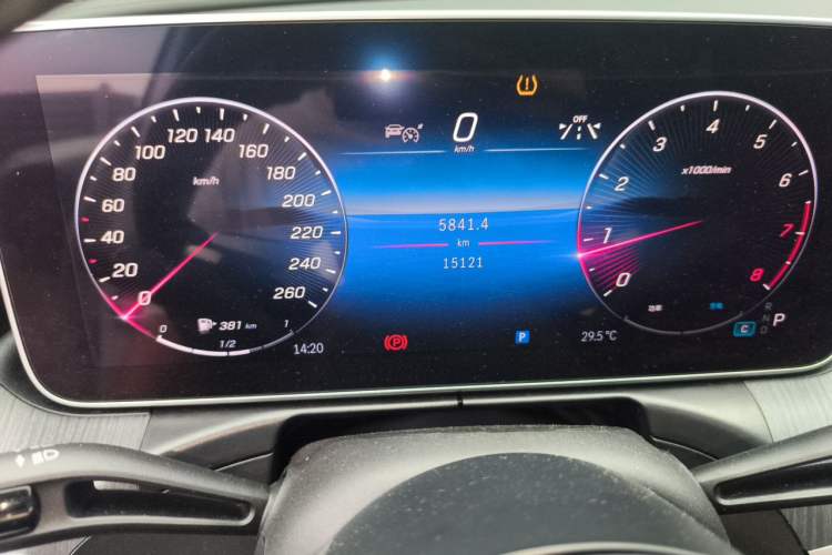 Used Mercedes-Benz C-Class 2024 C 260 L Sport Edition Odometer Close Up