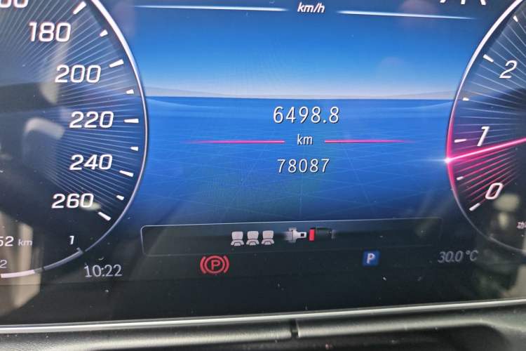 Used Mercedes-Benz C-Class 2024 C 260 L Sport Edition Odometer Close Up