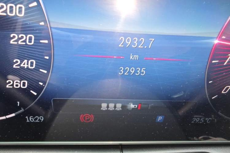 Used Mercedes-Benz C-Class 2024 C 200 L Sport Edition Odometer Close Up