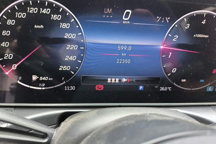 Used Mercedes-Benz C-Class 2024 Restyled C-Class 260 L Sport Edition Odometer Close Up