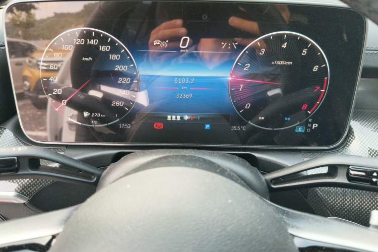 Used Mercedes-Benz C-Class 2024 C 260 L Sport Edition Odometer Close Up