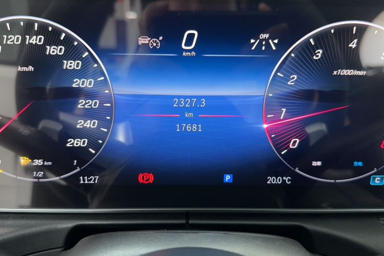 Used Mercedes-Benz C-Class 2024 Restyled C 260 L Sport Edition Odometer Close Up