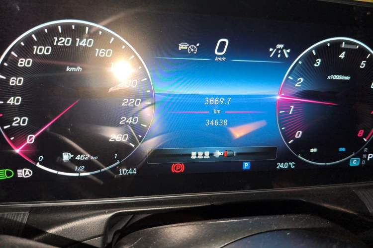 Used Mercedes-Benz C-Class 2024 C 260 L Sport Edition Odometer Close Up