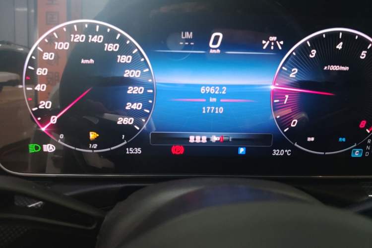 Used Mercedes-Benz C-Class 2024 Second Facelift C 260 L Sport Edition Odometer Close Up