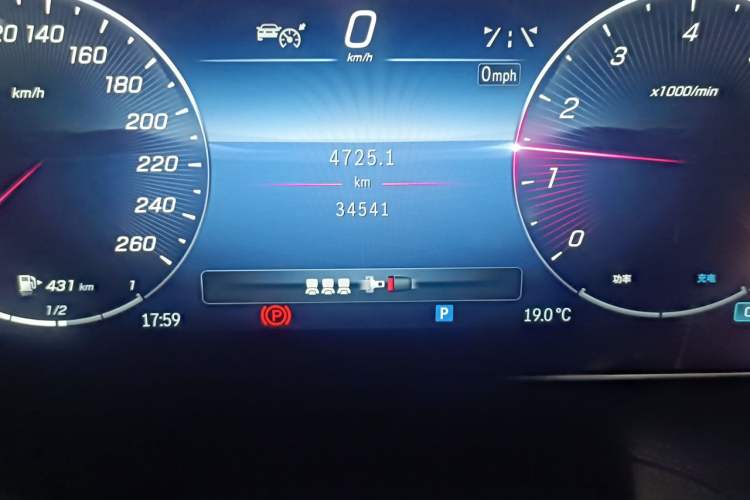 Used Mercedes-Benz C-Class 2024 C 200 L Sport Edition Odometer Close Up