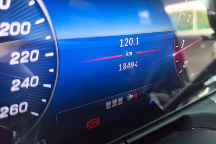Used Mercedes-Benz C-Class 2024 Restyled C-Class 260 L Sport Edition Odometer Close Up