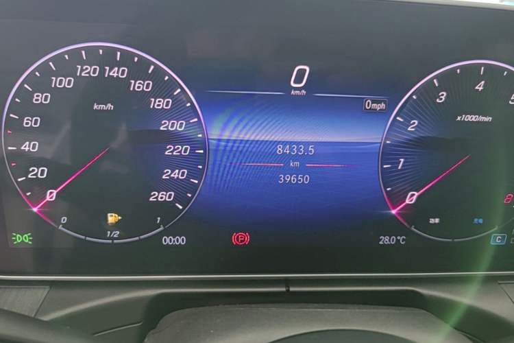 Used Mercedes-Benz C-Class 2024 C 260 L Sport Edition Odometer Close Up