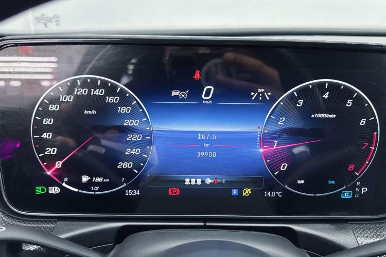 Used Mercedes-Benz C-Class 2024 Restyled C 260 L Sport Edition Odometer Close Up