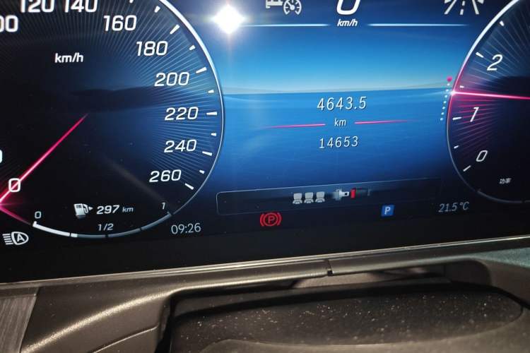 Used Mercedes-Benz C-Class 2024 C 200 L Sport Edition Odometer Close Up