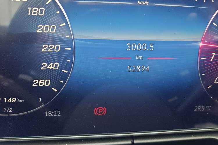 Used Mercedes-Benz C-Class 2024 C 260 L Brilliant Night Sports Edition Odometer Close Up