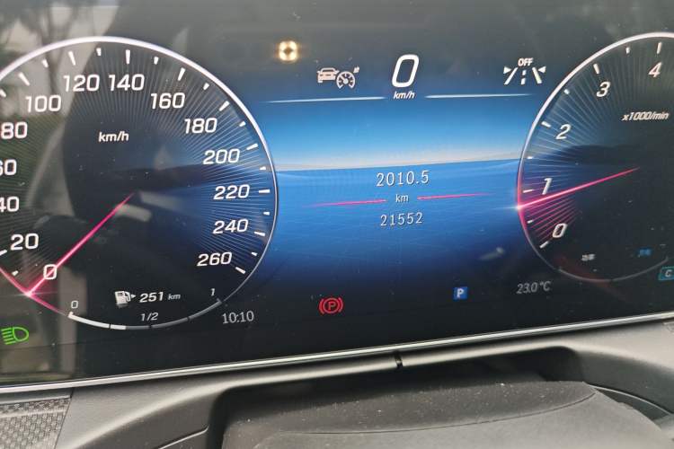 Used Mercedes-Benz C-Class 2024 C 260 L Sport Edition Odometer Close Up