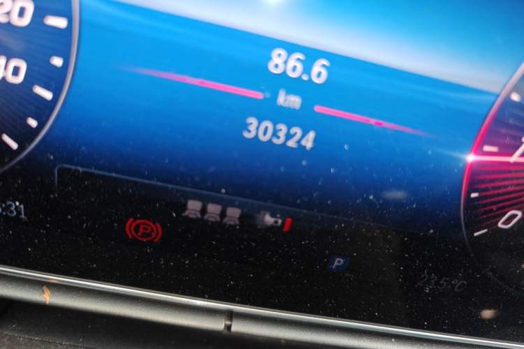 Used Mercedes-Benz C-Class 2024 C 260 L Sport Edition Odometer Close Up