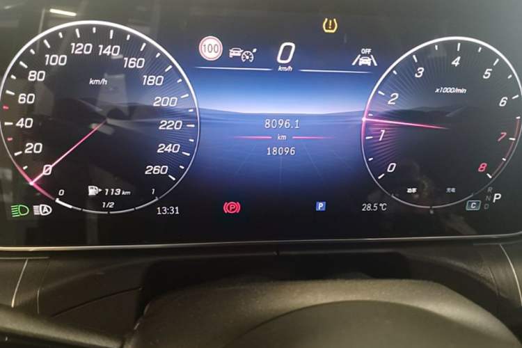Used Mercedes-Benz C-Class 2024 C 260 L Brilliant Night Sports Edition Odometer Close Up