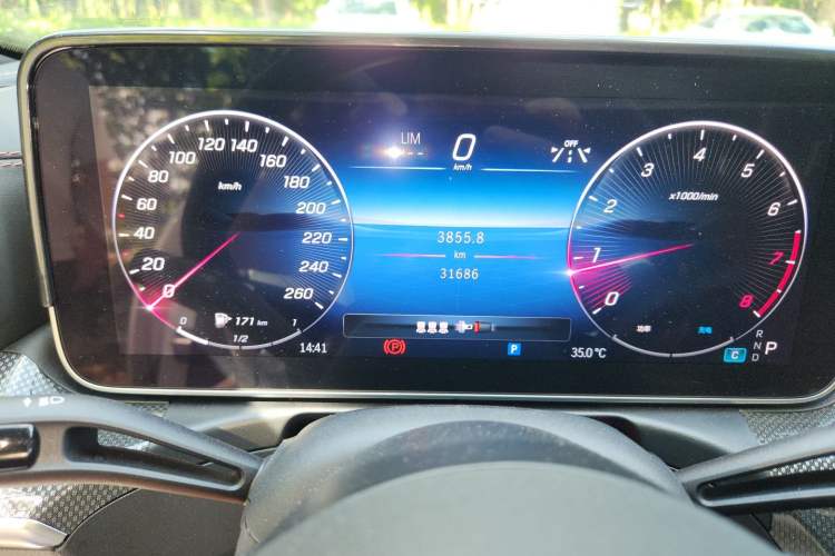 Used Mercedes-Benz C-Class 2024 Restyled C-Class 260 L Sport Edition Odometer Close Up