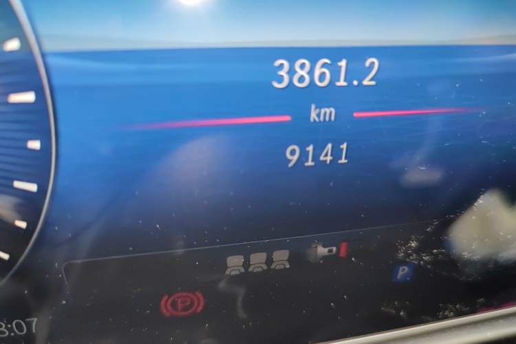 Used Mercedes-Benz C-Class 2024 C 260 L Sport Edition Odometer Close Up