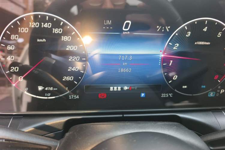 Used Mercedes-Benz C-Class 2024 C 260 L Sport Edition Odometer Close Up