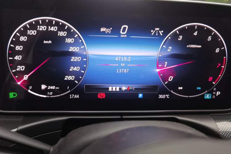 Used Mercedes-Benz C-Class 2024 Second Facelift C 260 L Sport Edition Odometer Close Up
