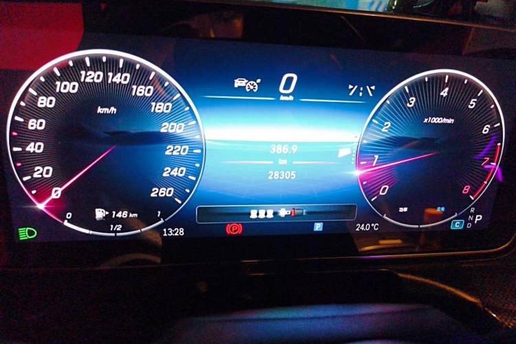 Used Mercedes-Benz C-Class 2024 Restyled C-Class 260 L Sport Edition Odometer Close Up