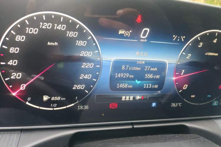 Used Mercedes-Benz C-Class 2024 C 200 L Sport Edition Odometer Close Up