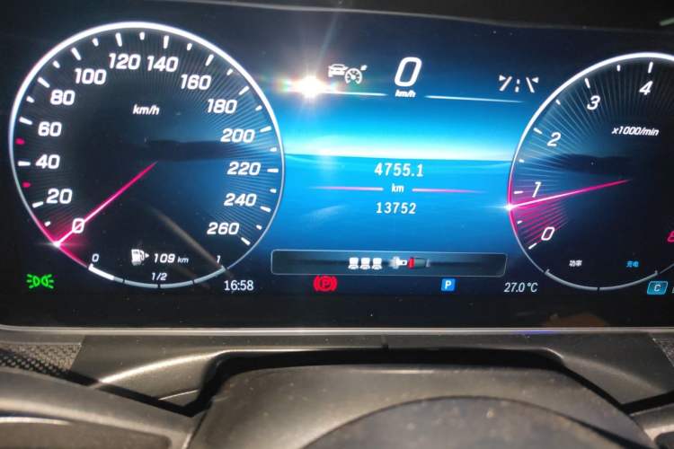 Used Mercedes-Benz C-Class 2024 C 260 L Sport Edition Odometer Close Up
