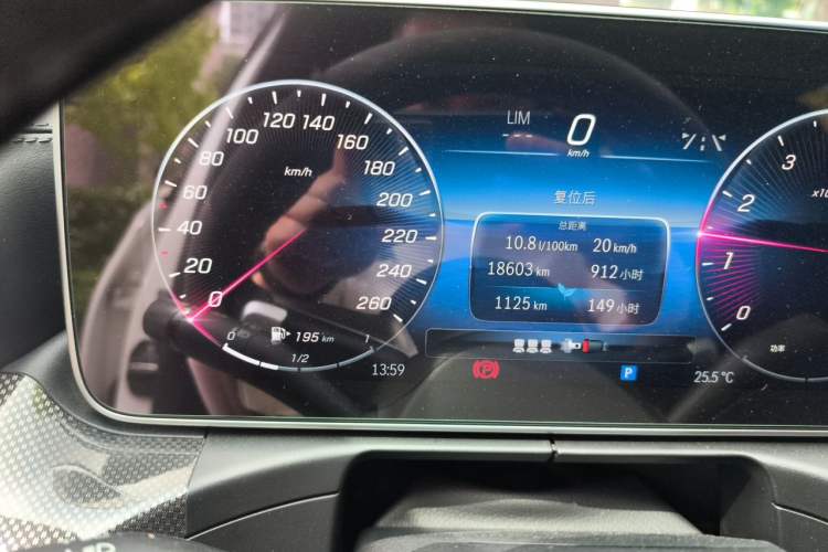 Used Mercedes-Benz C-Class 2024 Facelift C 260 L Odometer Close Up