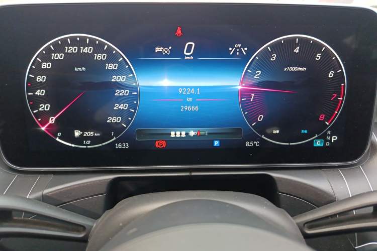 Used Mercedes-Benz C-Class 2024 C 260 L Sport Edition Odometer Close Up