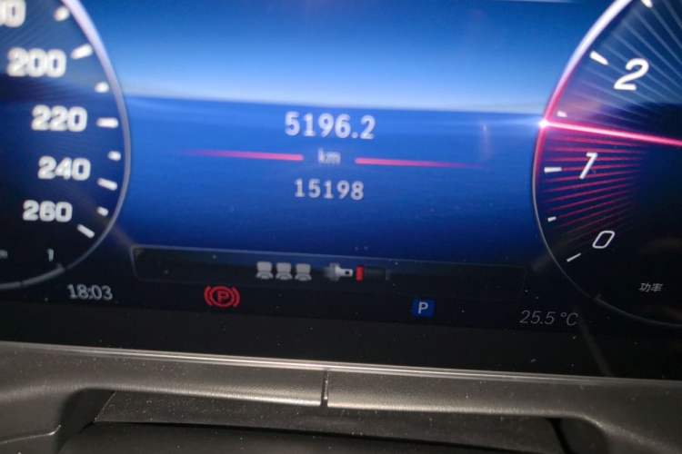 Used Mercedes-Benz C-Class 2024 Restyled C 260 L Sport Edition Odometer Close Up