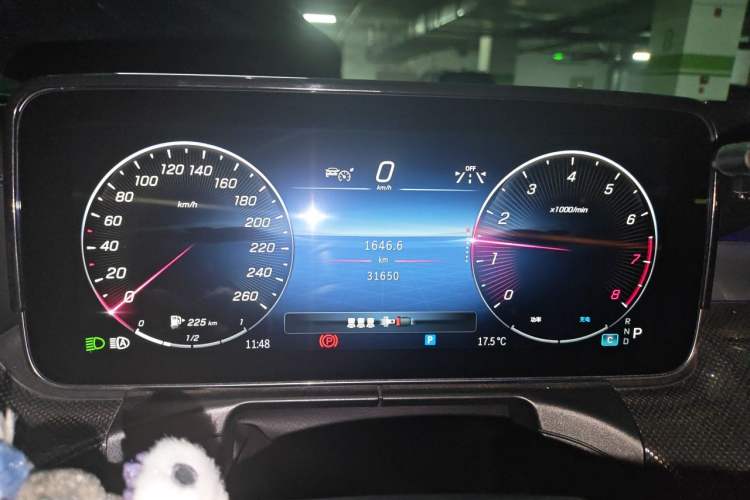 Used Mercedes-Benz C-Class 2024 C 260 L Sport Edition Odometer Close Up