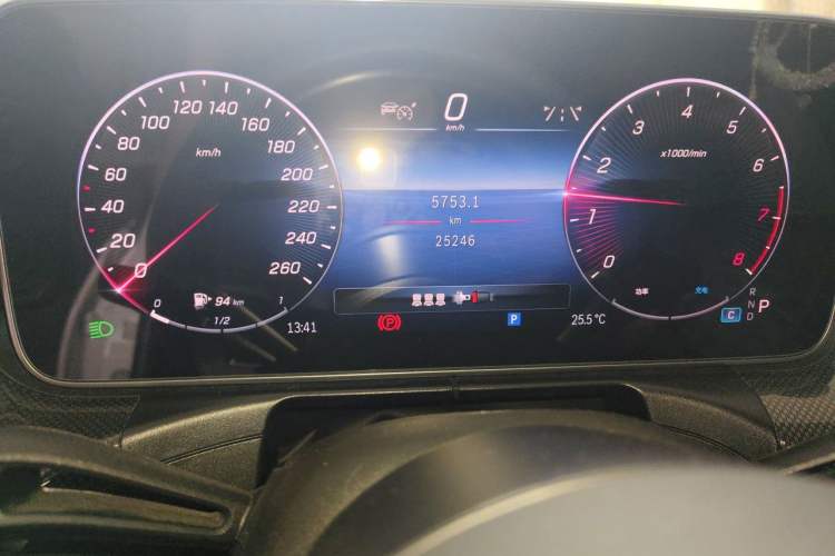 Used Mercedes-Benz C-Class 2024 C 260 L Sport Edition Odometer Close Up