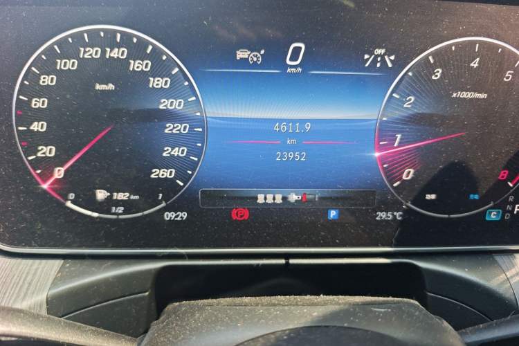 Used Mercedes-Benz C-Class 2024 C 260 L Sport Edition Odometer Close Up