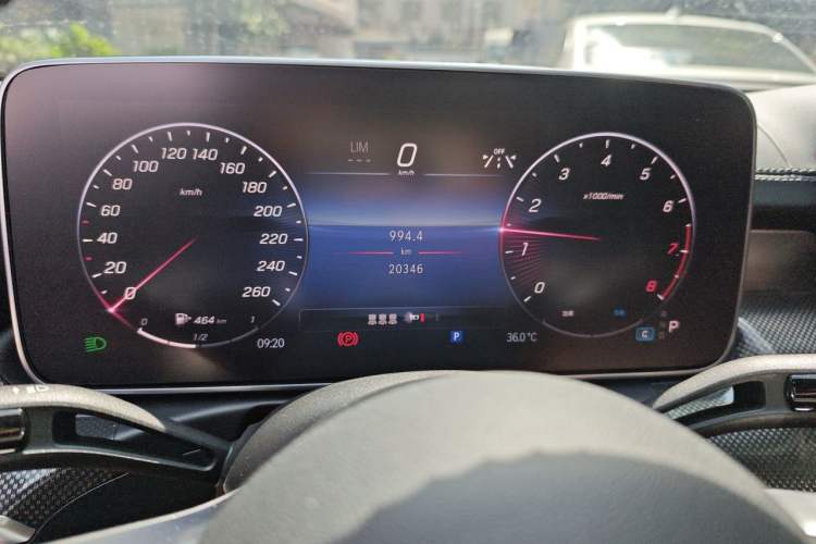 Used Mercedes-Benz C-Class 2024 Second Facelift C 260 L Odometer Close Up