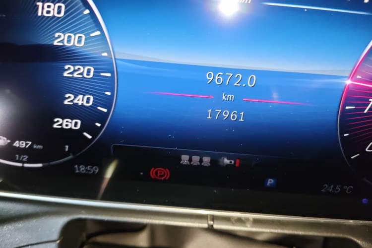 Used Mercedes-Benz C-Class 2024 C 200 L Sport Edition Odometer Close Up