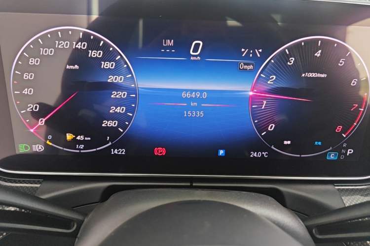 Used Mercedes-Benz C-Class 2024 Restyled C-Class 260 L Sport Edition Odometer Close Up