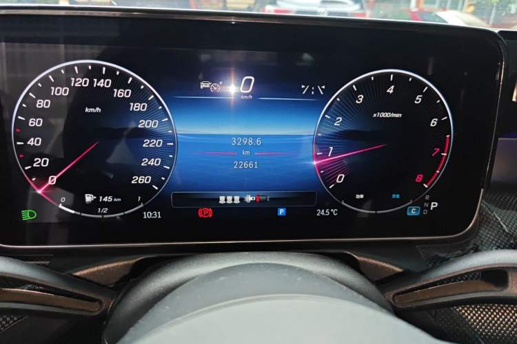 Used Mercedes-Benz C-Class 2024 C 260 L Sport Edition Odometer Close Up