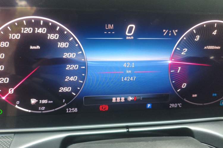 Used Mercedes-Benz C-Class 2024 Second Facelift C 260 L Sport Edition Odometer Close Up