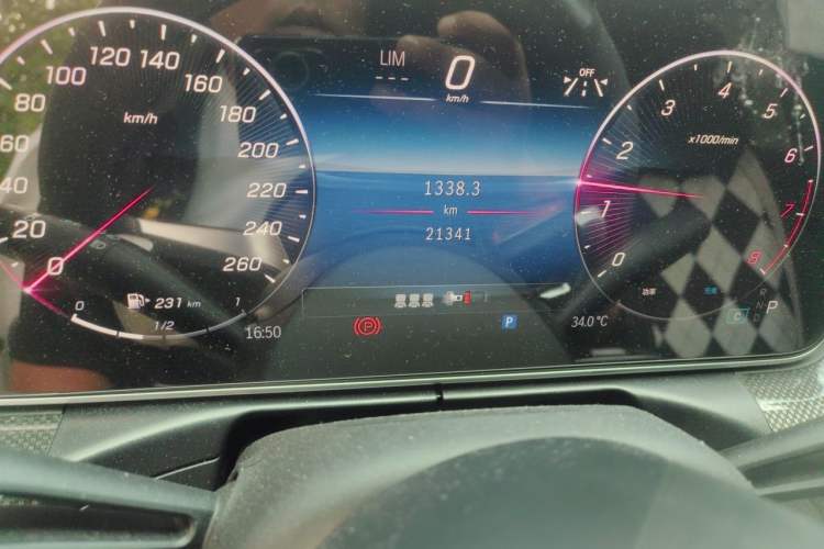 Used Mercedes-Benz C-Class 2024 Restyled C-Class 260 L Sport Edition Odometer Close Up