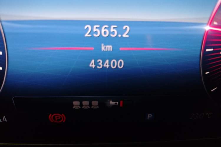 Used Mercedes-Benz C-Class 2024 Restyled C-Class 260 L Sport Edition Odometer Close Up