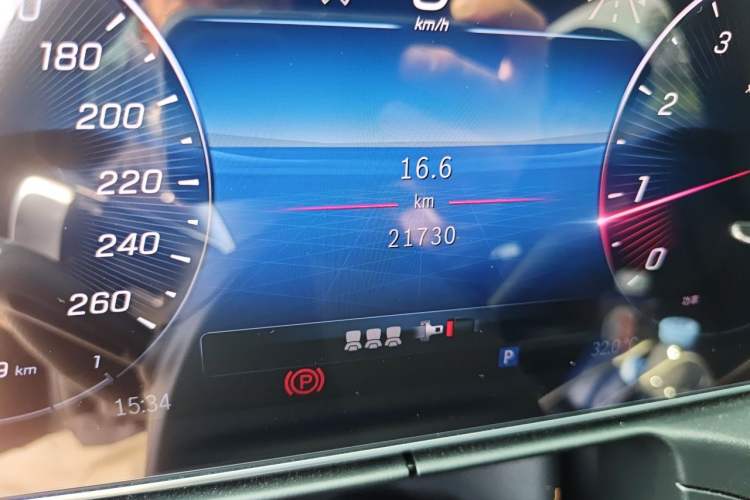Used Mercedes-Benz C-Class 2024 C 260 L Sport Edition Odometer Close Up