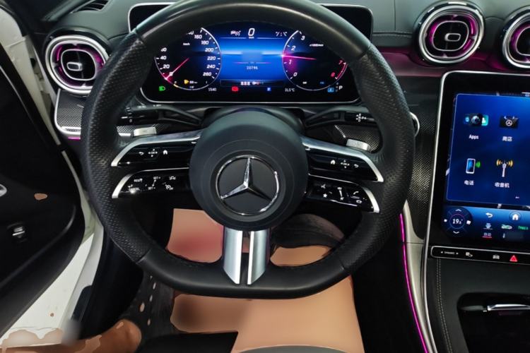 Used Mercedes-Benz C-Class 2024 Second Facelift C 260 L Starry Night Sport Edition Steering Wheel