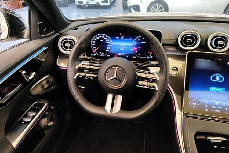 Used Mercedes-Benz C-Class 2024 Second Facelift C 260 L Starry Night Sport Edition Steering Wheel