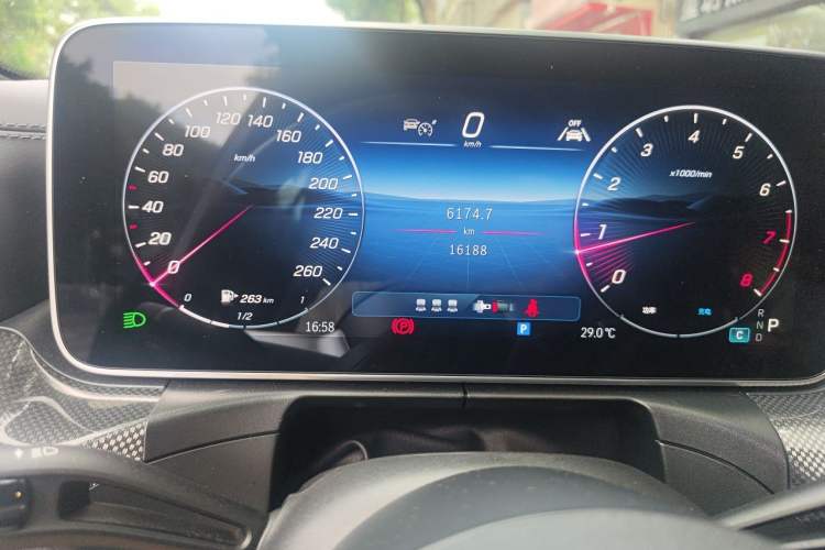 Used Mercedes-Benz C-Class 2025 C 260 L Sport Edition Odometer Close Up