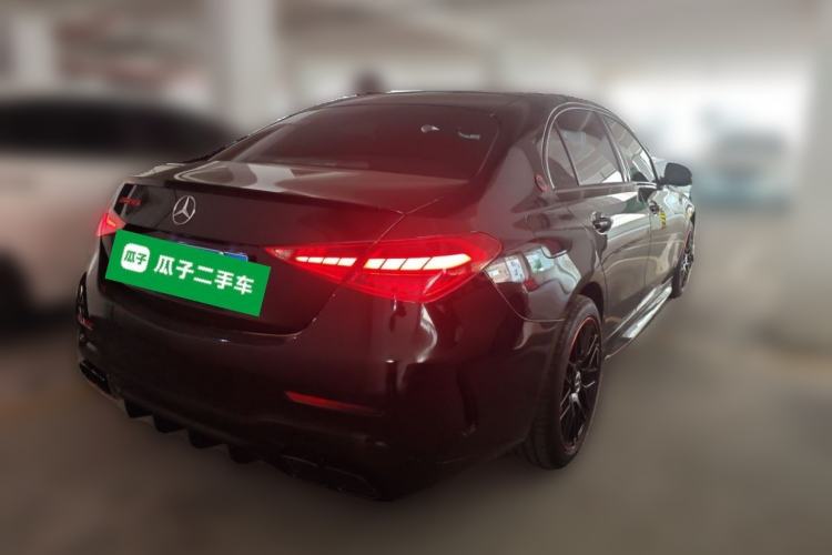 Used Mercedes-Benz C-Class 2025 C 260 L Obsidian Night Sport Edition Rear Right 45 Deg