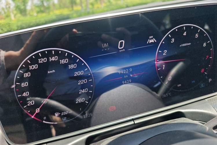Used Mercedes-Benz C-Class 2025 Facelift C 260 L Sport Edition Odometer Close Up
